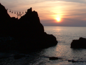 Sunset over Sea of Japan