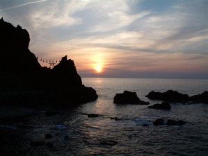 Sunset over Sea of Japan